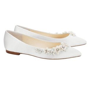 NWT Bella Belle Wedding Flat Ivory Wedding Flat Daisy Ivory Elegant Shoe